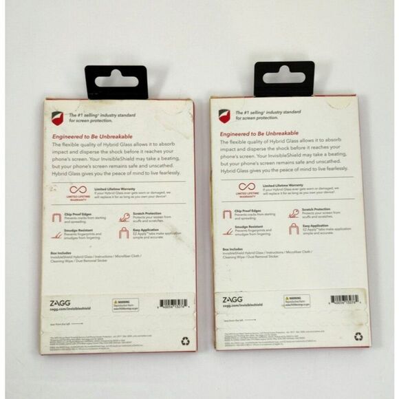 GENUINE 2 Pack Zagg Invisible Shield Hybrid Glass for Apple iPhone 12 Mini 5.4" - Picture 6 of 10